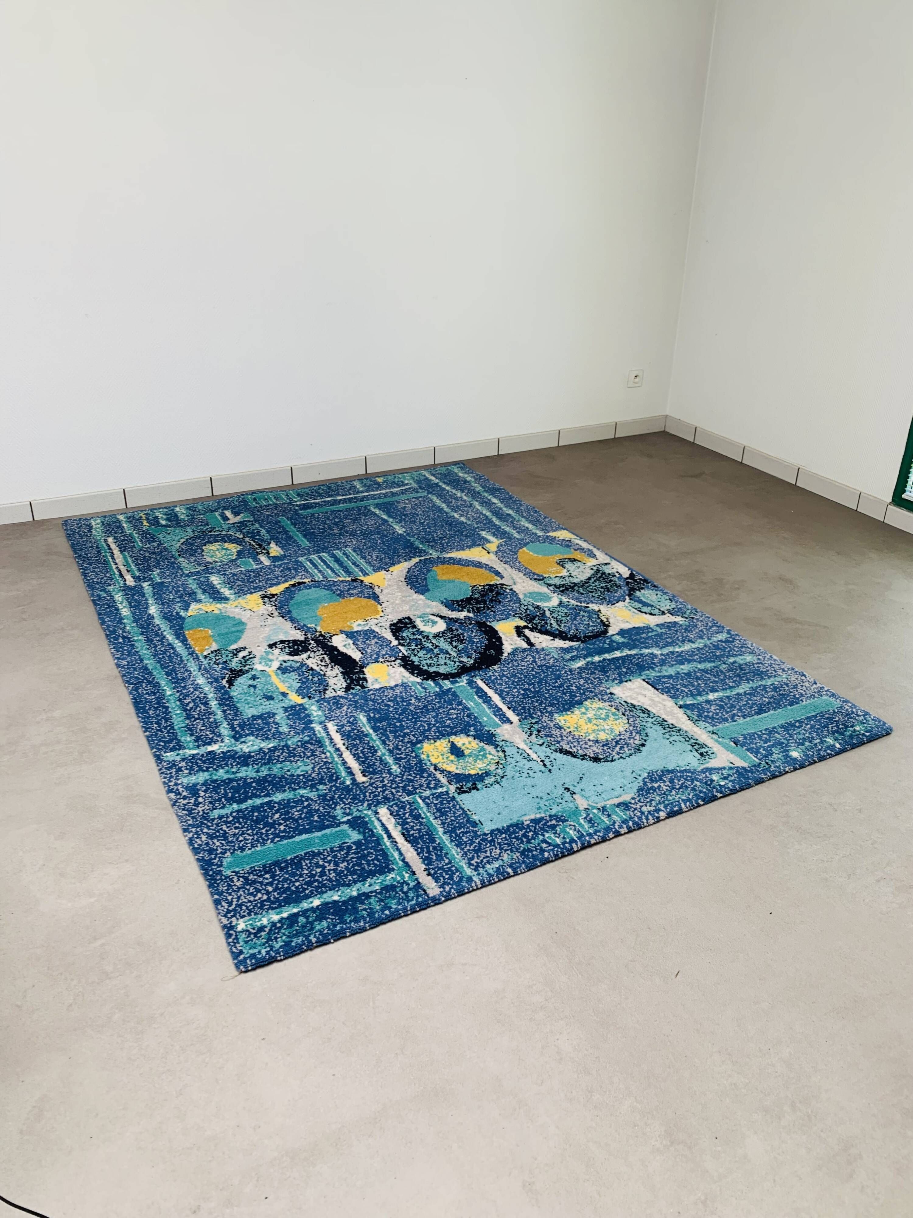 Desso rug 170 x 240, Holland, 1980s, abstract design