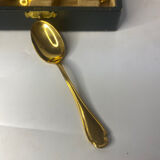 12 small silver-gilt spoons