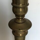 Pair of large brass candlesticks