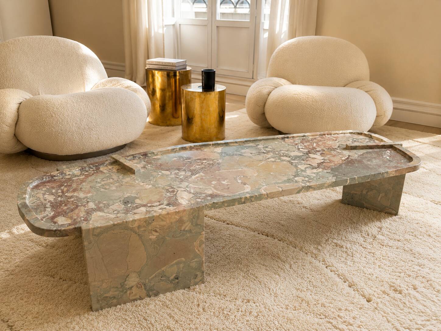 Table basse baxter — lana 159, finition wildflower