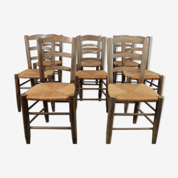 Suite of eight chairs