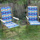 Lafuma space age folding garden chairs, 1964-74, set of two.