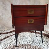 Scandinavian bedside table two drawers
