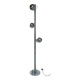 Vintage Goffredo Reggiani floor lamp in chromed metal, Italian Space Age, 1960s