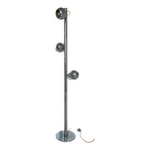 Vintage Goffredo Reggiani floor lamp in chromed metal, Italian Space Age, 1960s