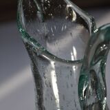 Carafe/pitcher signed Biot blown glass