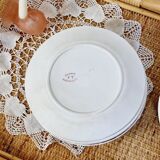 Set of 14 deep flat and dessert plates with defect FT Jasmins Badonviller