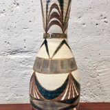 Signed Accolay ceramic vase, France 1950
