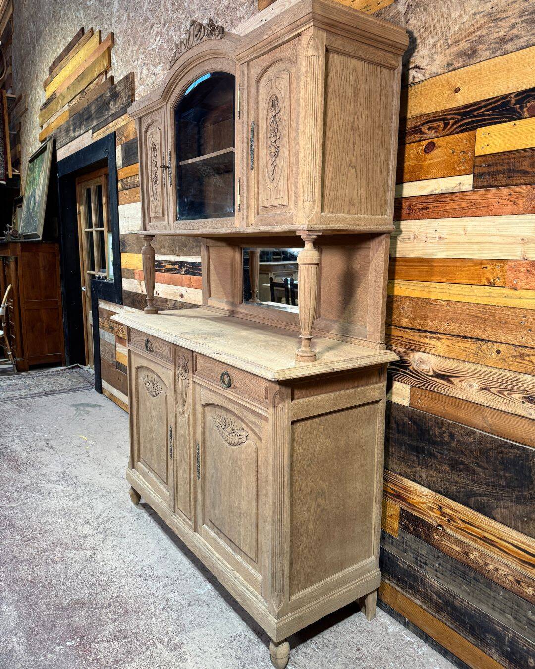 Antique oak sideboard