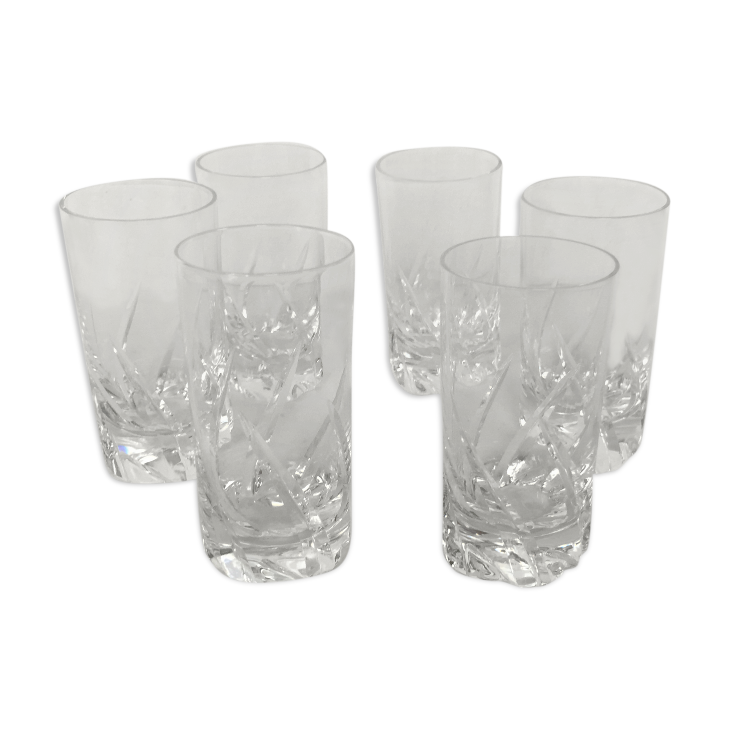 Set de 6 verres a vodka shot en cristal de Daum