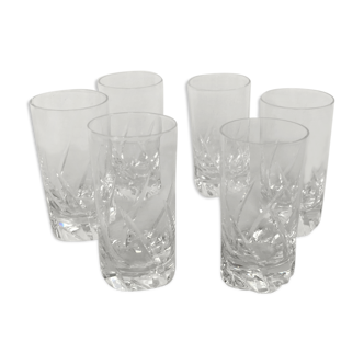 6 verres a vodka shot in Daum cristal