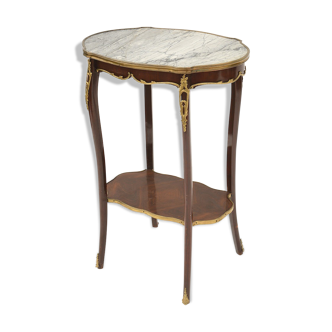 Oval side table