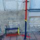 Coat rack and pencil shelf 80'S , Design Pierre Sala
