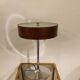 Retro lamp foot tulip and wooden lampshade