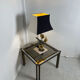 Lampe florale bronze 1970