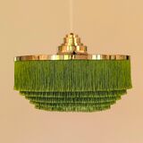 Superb brass fringed pendant light T-603 Hans Agne Jakobsson