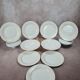 Assiettes Gien modernistes à pois dorés – lot de 9