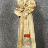 Adolpho Cipriani: Dante Alighieri Known as “Dante”: Alabaster Sculpture from the Late 19th Century