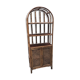 Vintage rattan bookcase
