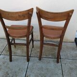 Pair of vintage bistro chairs in BAUMANN style