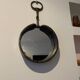Miroir brutaliste en fer forgé