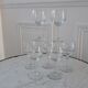 Set of 7 wine glasses engraved 50s