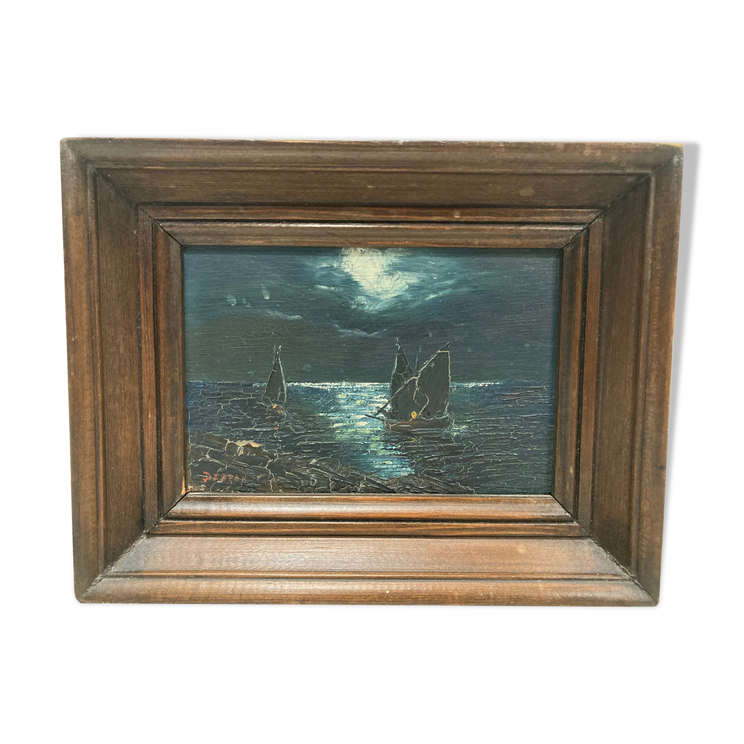 Ancient miniature painting Marine