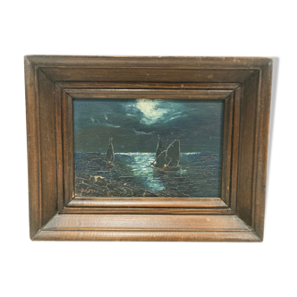 Ancient miniature painting Marine