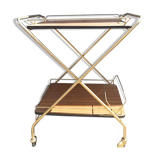 Old 60s rolling trolley formica & metal