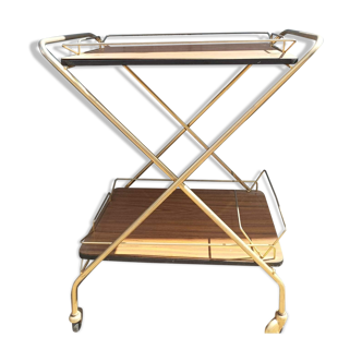 Old 60s rolling trolley formica & metal