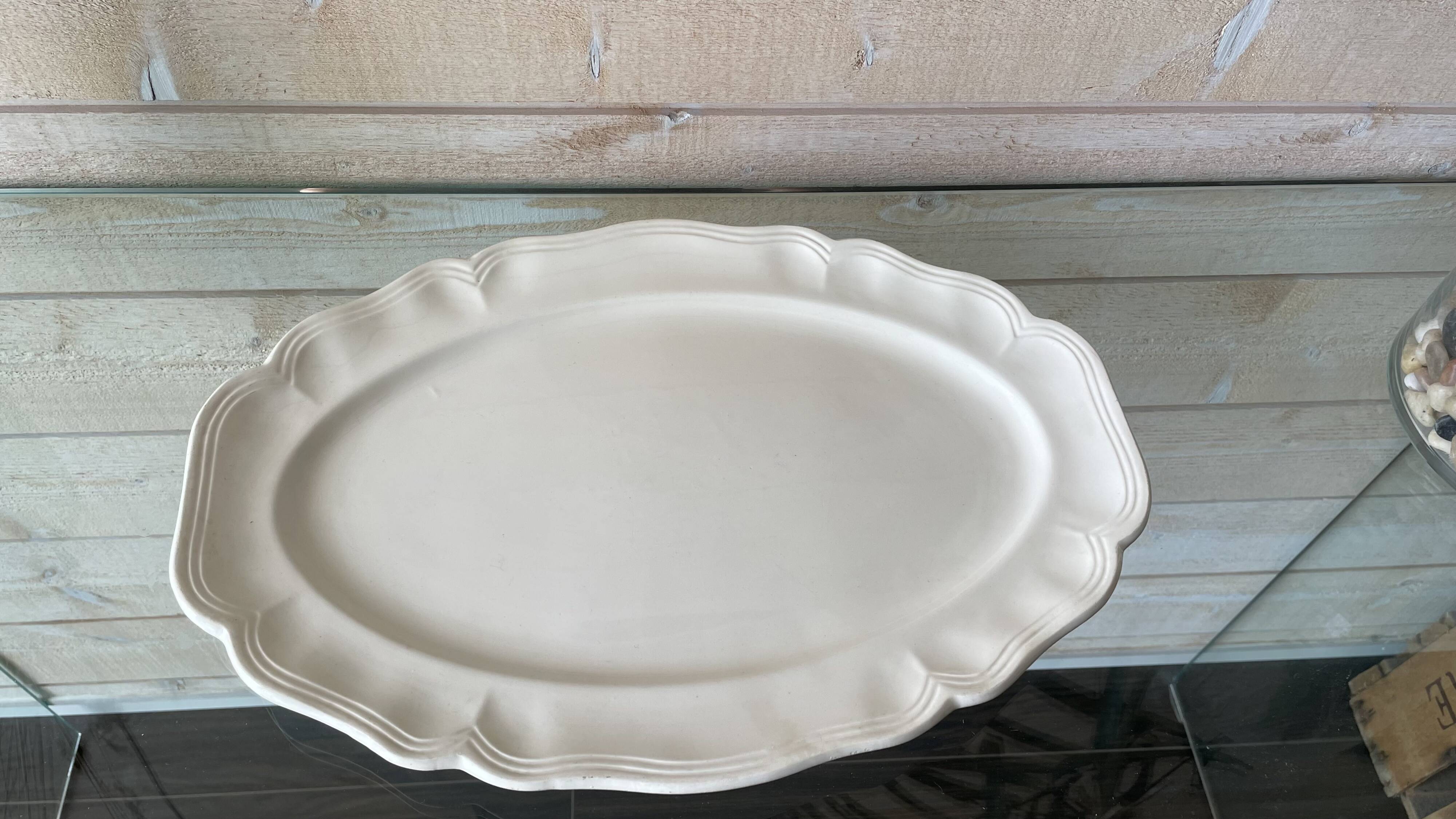 Sarreguemines France vintage oval serving dish