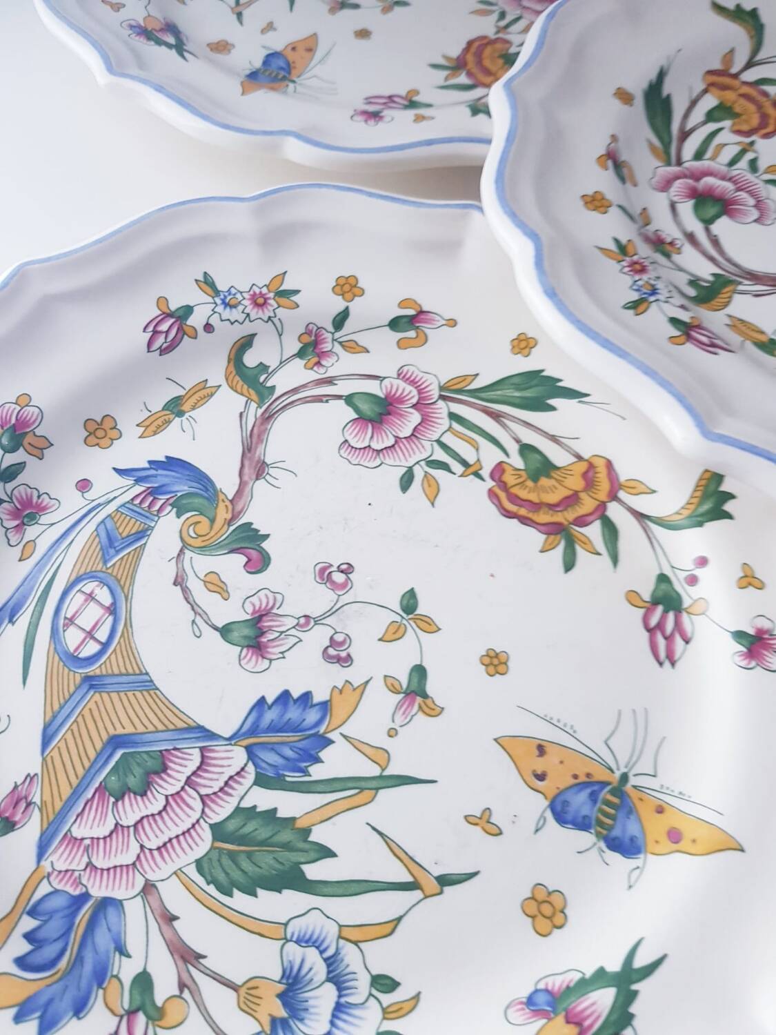 Lot de 7 assiettes Gien - modèle Corne d'abondance