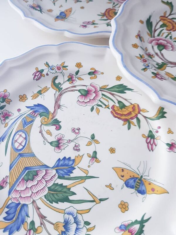 Lot de 7 assiettes Gien - modèle Corne d'abondance