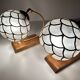 Paire lampes art déco vintage