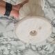 Vintage alabaster table lamp