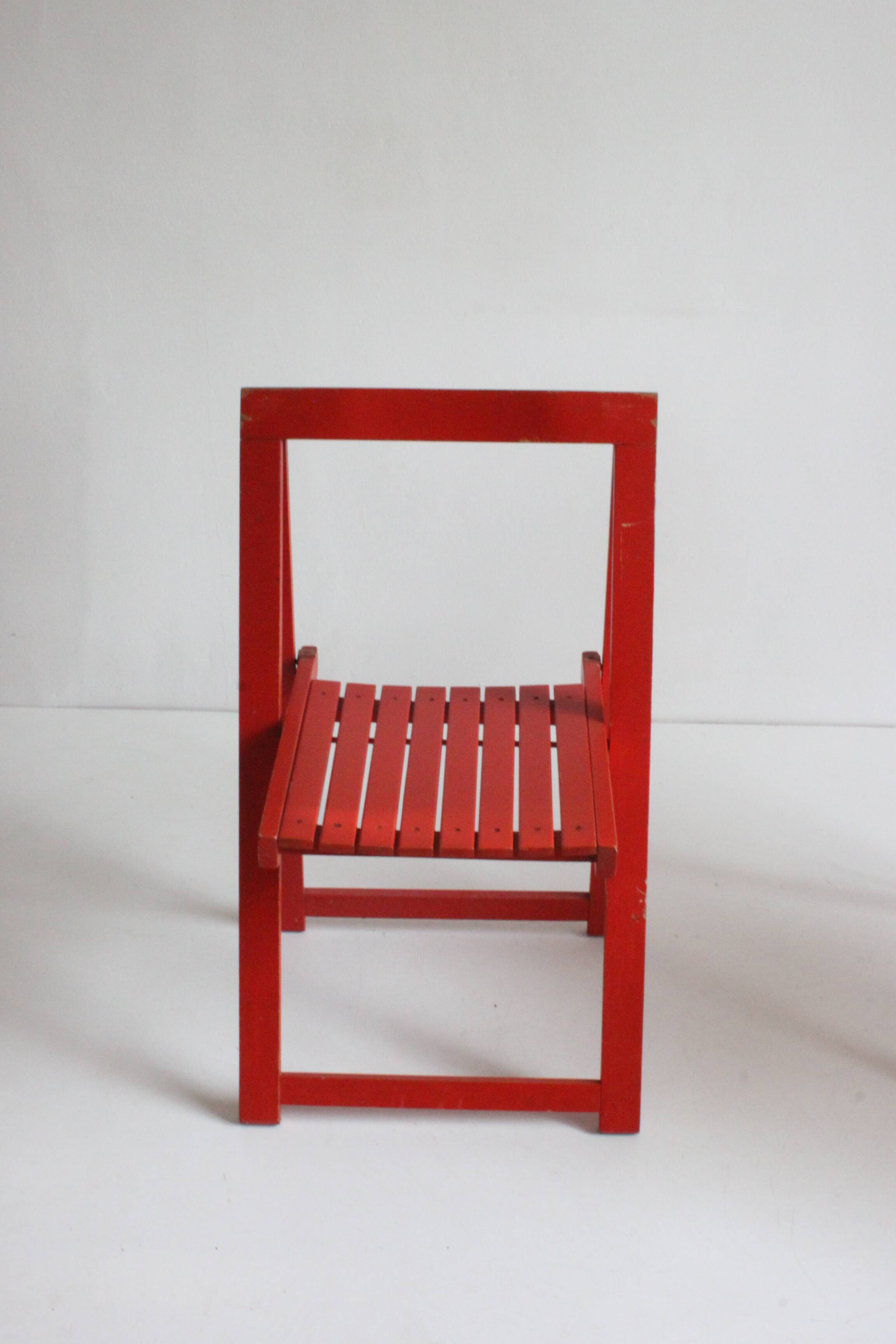 Vintage wooden folding chairs 1960s