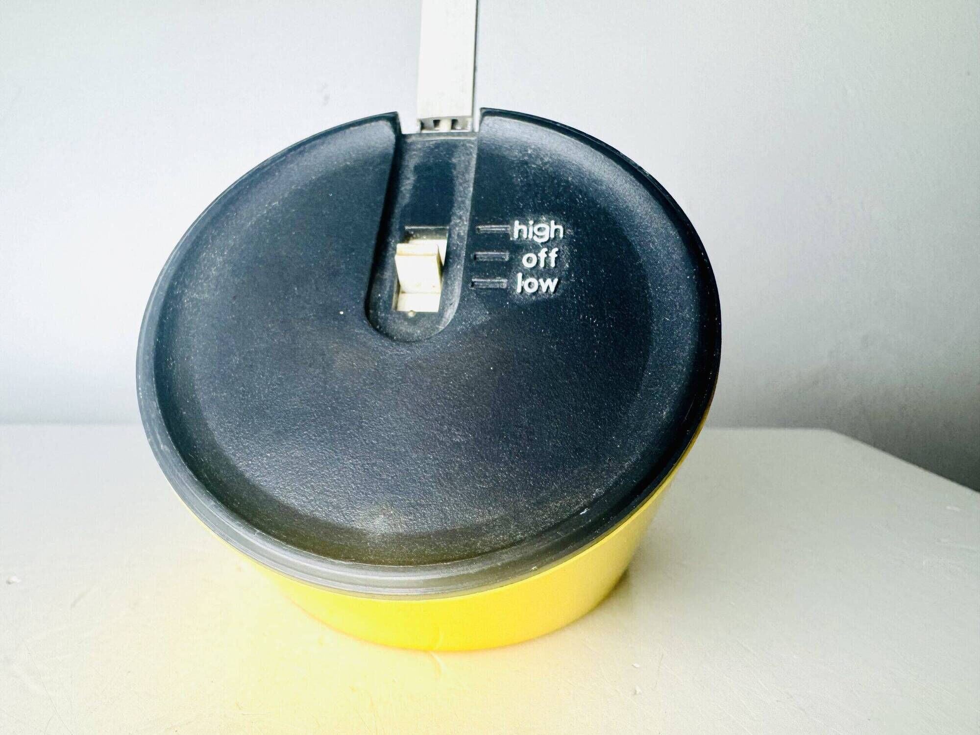 Na-718 ‘Aiai’ Folding Space-Age Desk Lamp In Yellow By Kreo-Lite, Hong Kong 1970S