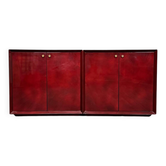 Credenza Due Moduli Design Anni ‘80 Italia Modernariato