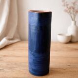 Blue ceramic vase – Vallauris, 20th century