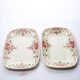 2 raviers anciens Longchamp Pâquerettes en terre de fer polychrome