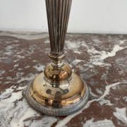 Candlesticks, silver-plated metal, Maison Christofle, pair of candelabras, 3 lights