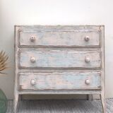 Patinated vintage chest of drawers