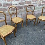 4 chaises rustique d’époque Louis Philippe