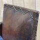 Club armchair art deco era leather and fabric cushion