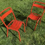 Pair of Tolix T1 chairs