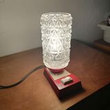 Bedside desk lamp 1960-70 bakelite glass