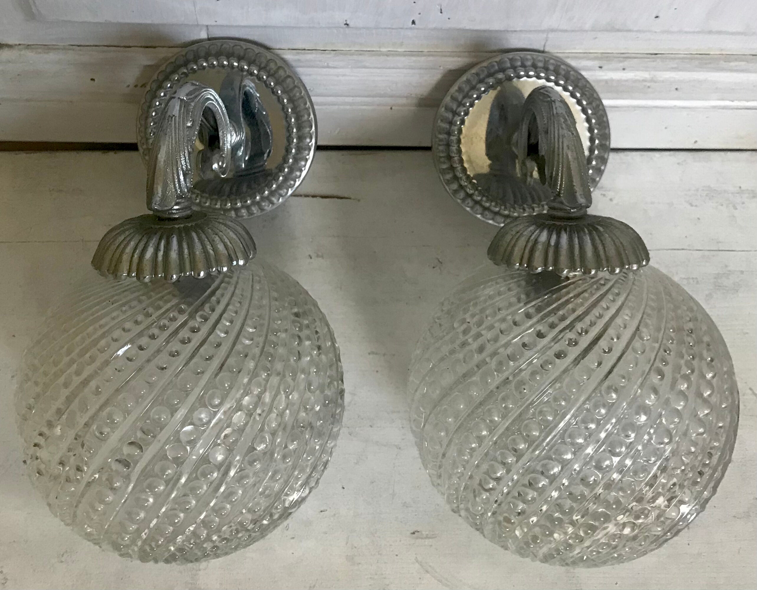 Pair of vintage wall lamps
