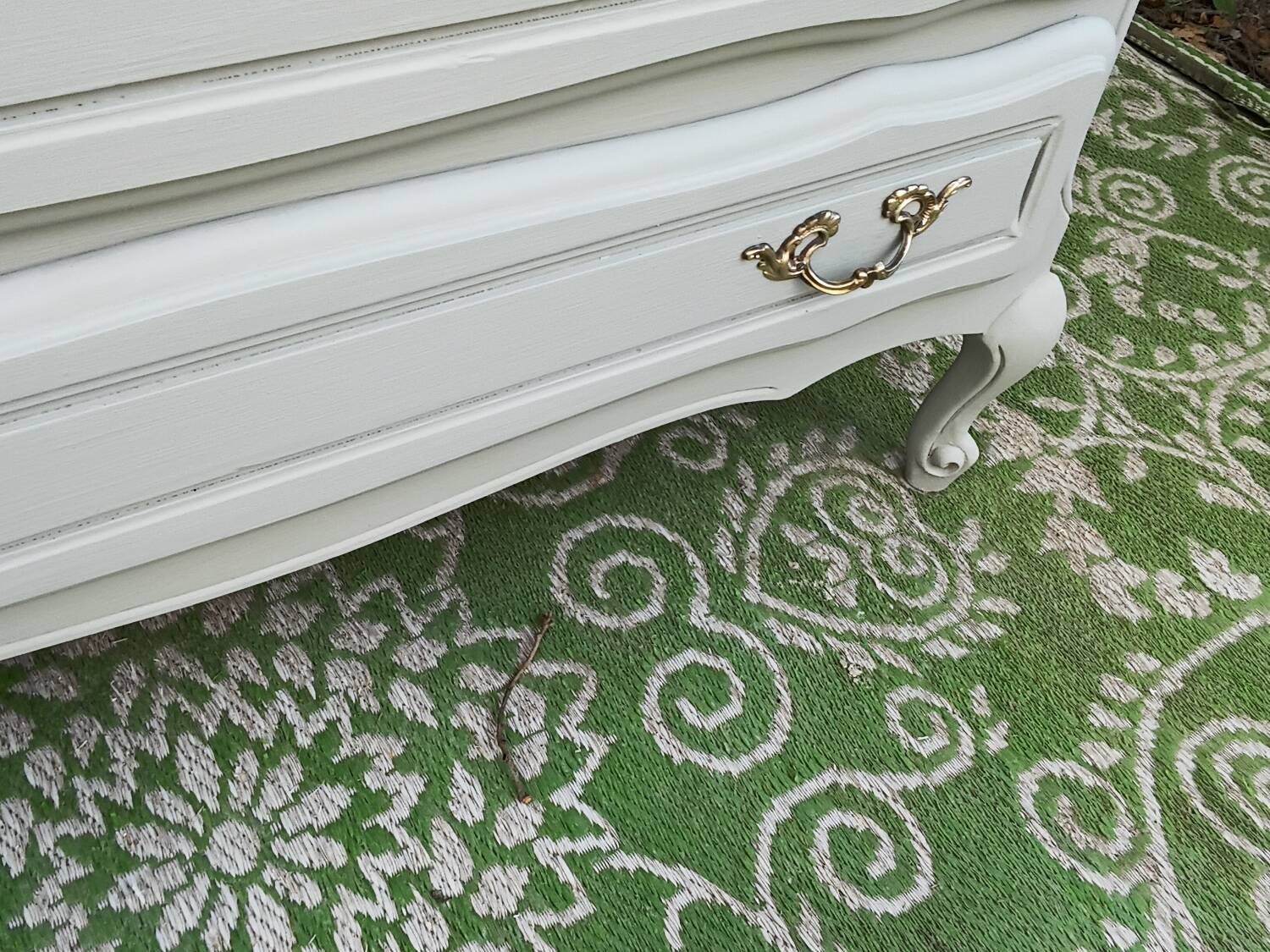 Gray chest of drawers