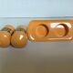 Emsa W Germany orange-yellow salt and pepper shaker