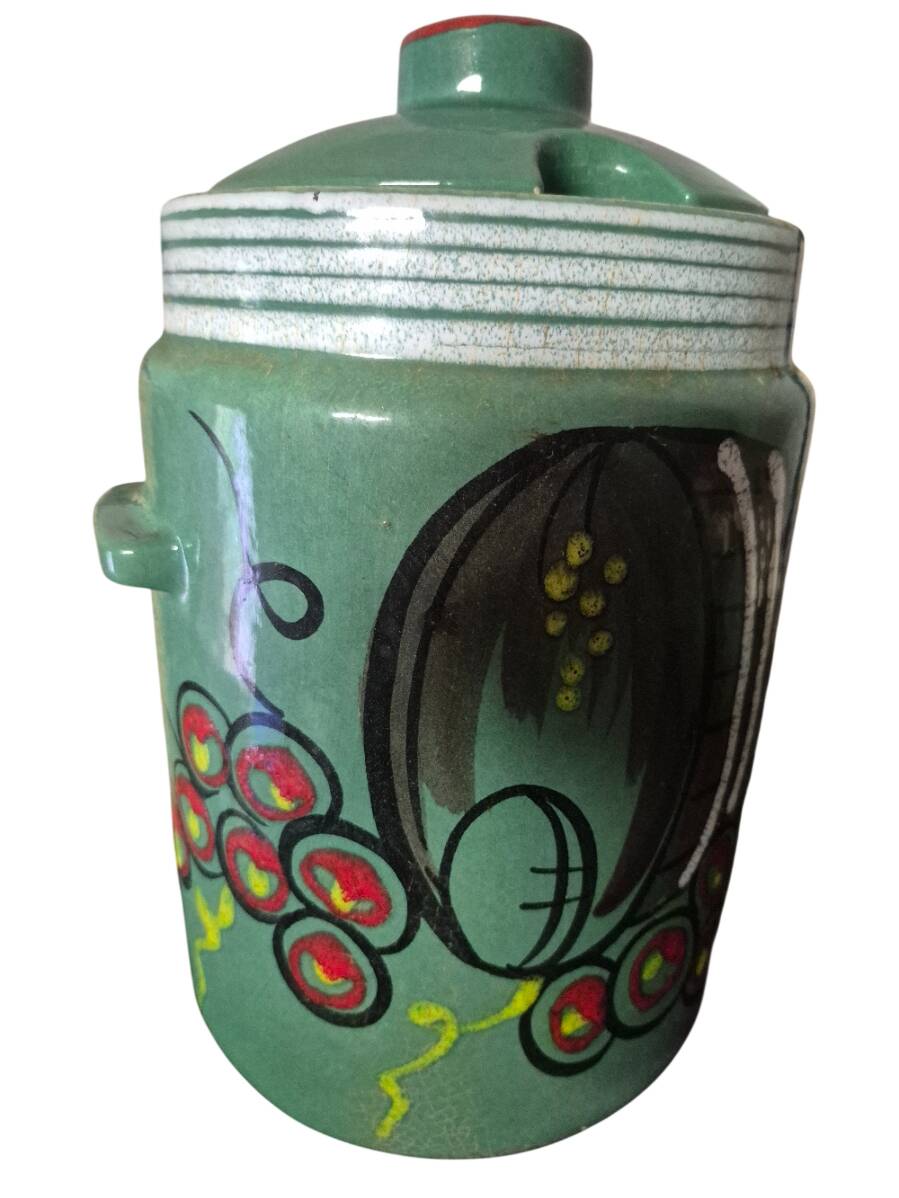 pot + enamelled ceramic sangria glasses
